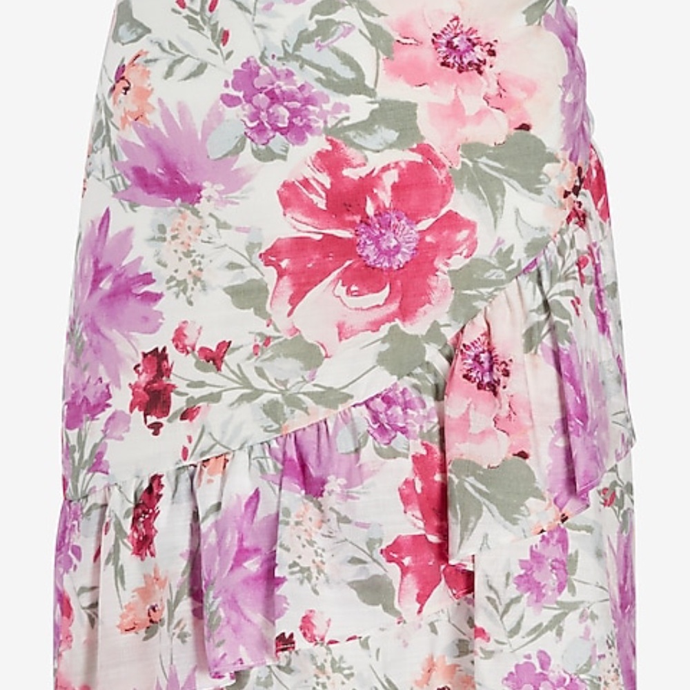 Express Floral Mini Skirt Women’s‎ Size 6